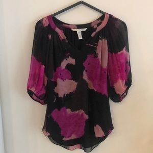 Silk DVF blouse EUC